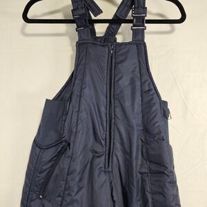 Swiss Alps Kids Insulated Snow Bib Overalls Navy Blue Size 10 Ski Pants